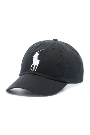 Black cotton baseball cap RALPH LAUREN | 710673584015BLACK